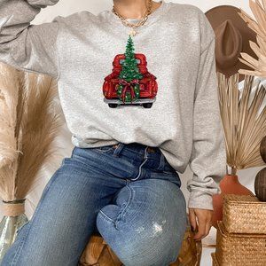 Holiday Truck Dark Grey Sweatshirt